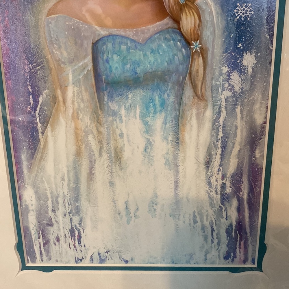 Elsa Fade Art Work Darren Wilson Disney Ready for Framing - Picture 5 of 12